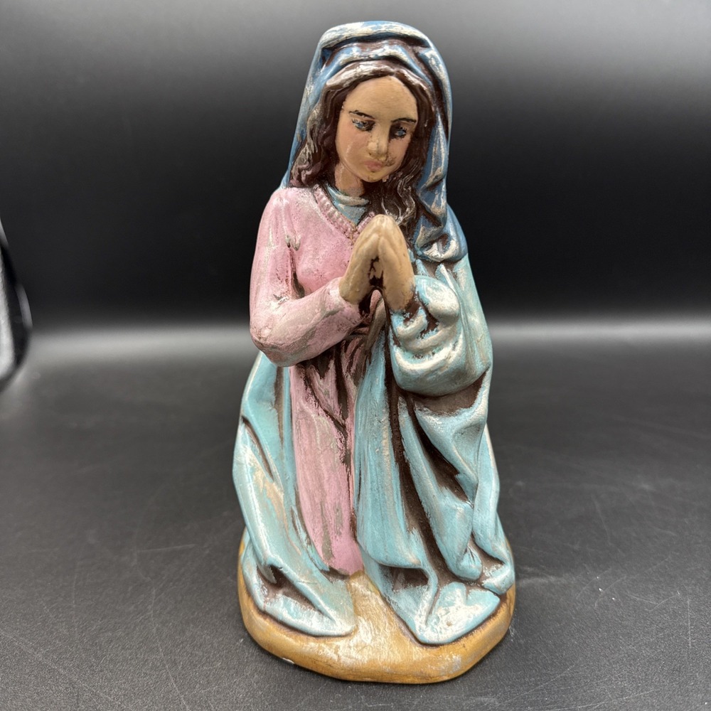 Vintage Atlantic Mold Christmas Nativity Virgin Mary 7" Tall